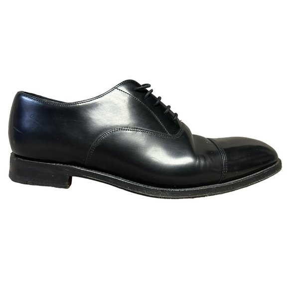 Herring Shoes Black Leather English Bench Made Cap Toe Oxfords Mens 10.5 main image 11